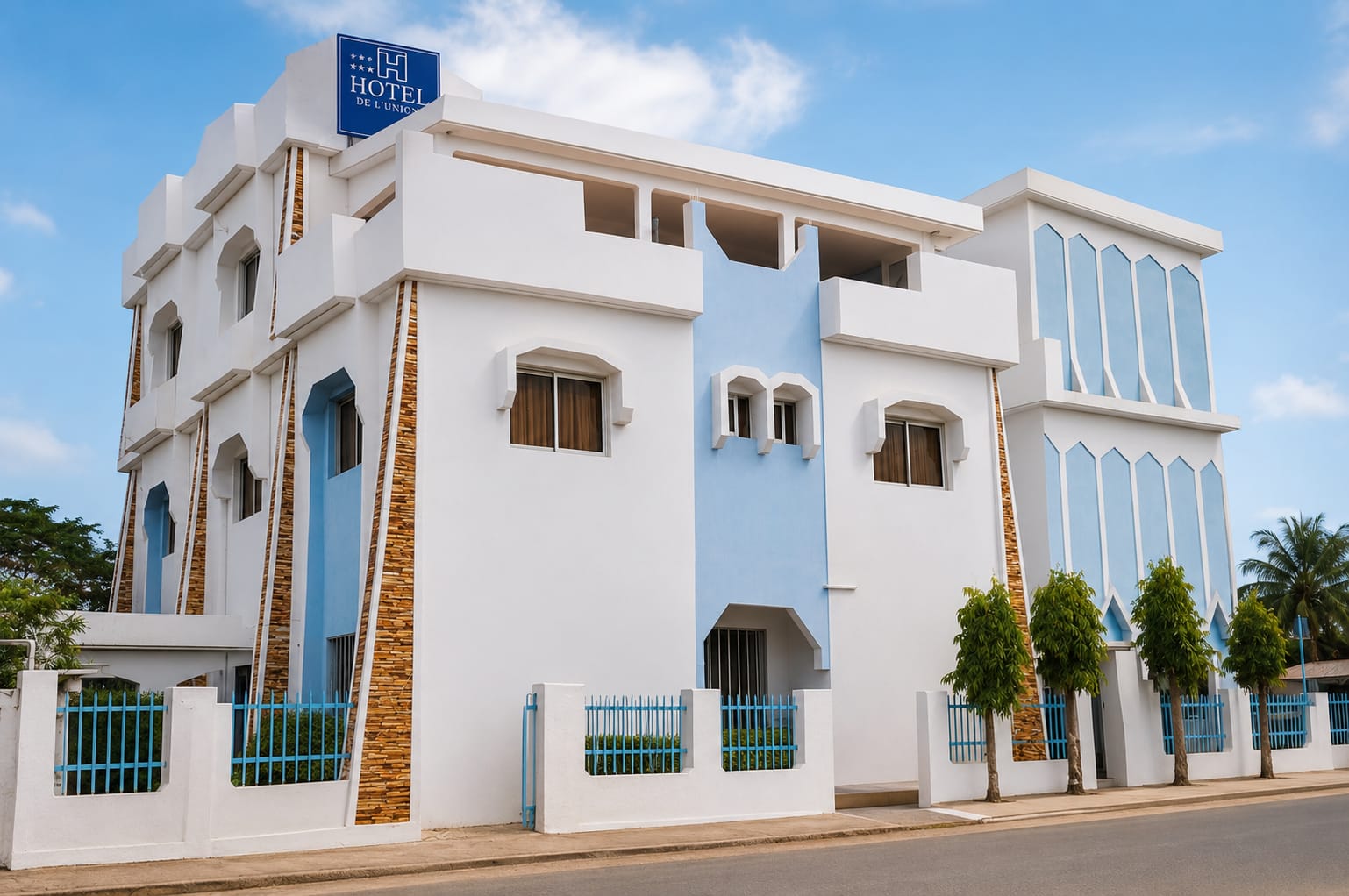 Façade de l'Hôtel de l'Union Kara